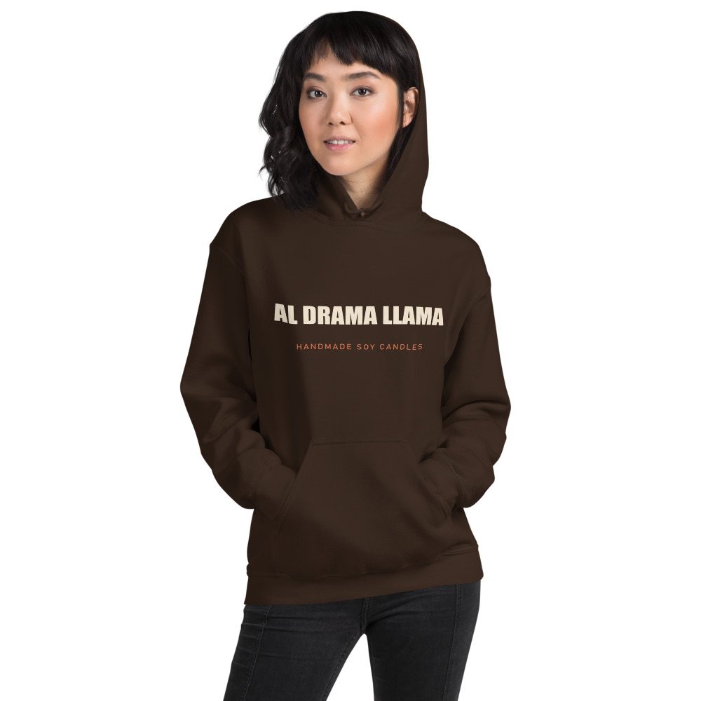 Al Drama Llama Wordmark Hoodie Front