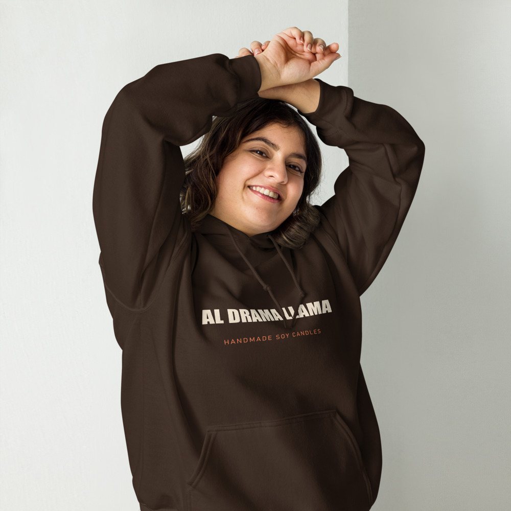 Al Drama Llama Wordmark Hoodie Front