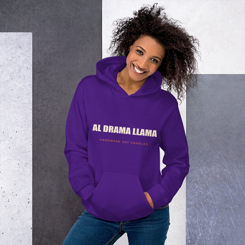 Al Drama Llama Wordmark Hoodie Front