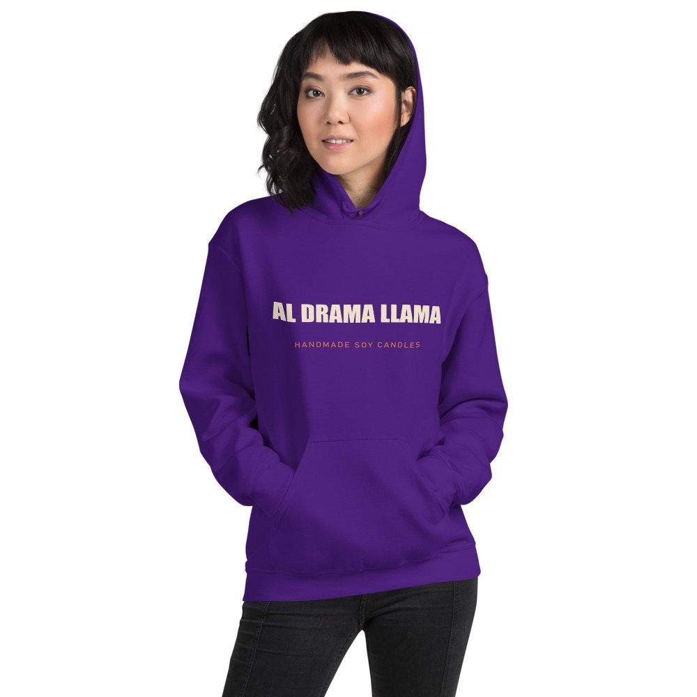 Al Drama Llama Wordmark Hoodie Front