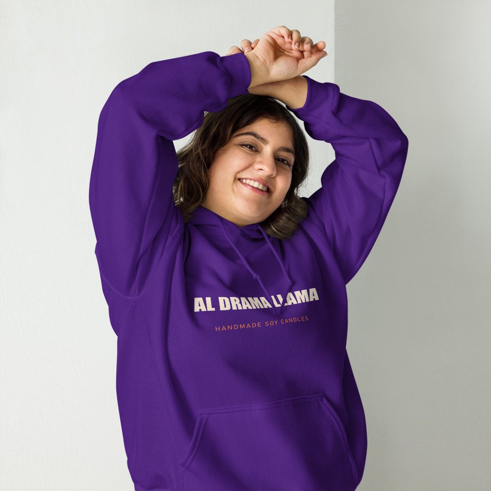 Al Drama Llama Wordmark Hoodie Front