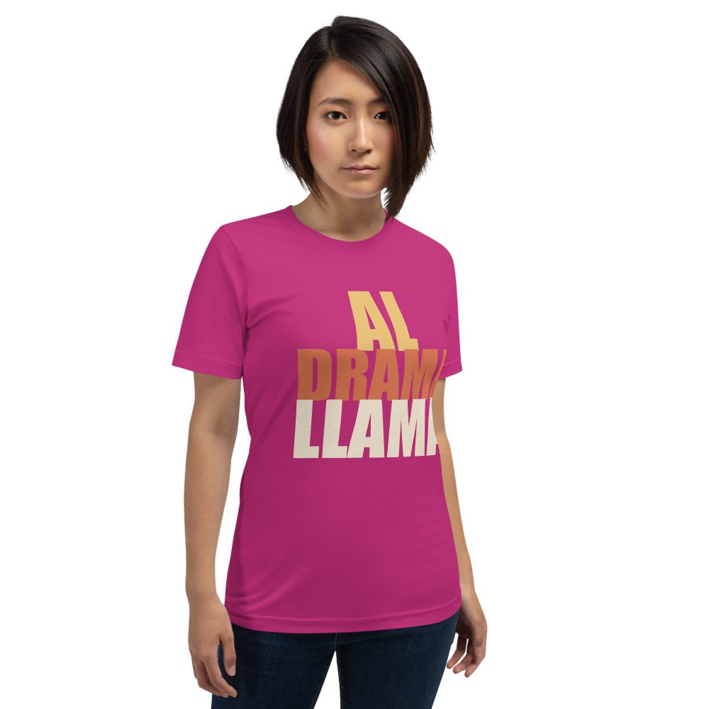 Al Drama Llama Stacked Tee Front