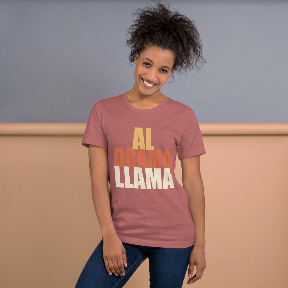 Al Drama Llama Stacked Tee Front