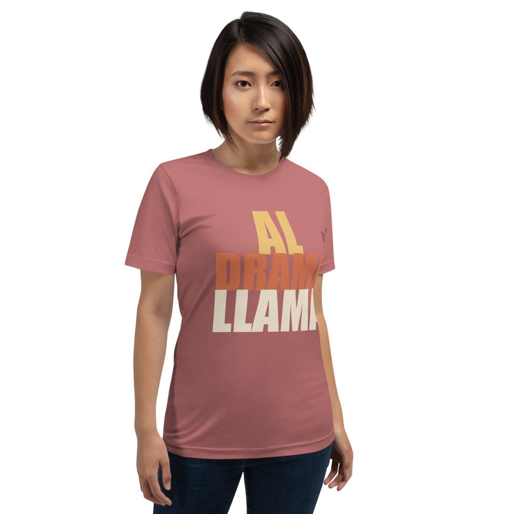 Al Drama Llama Stacked Tee Front