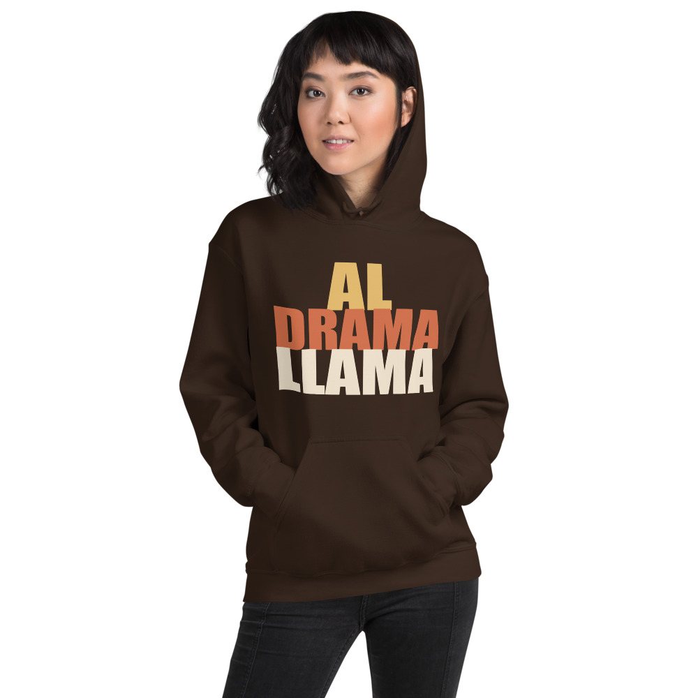 Al Drama Llama Stacked Hoodie Front