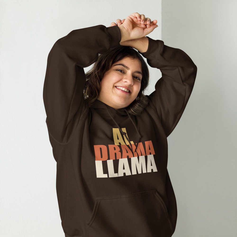 Al Drama Llama Stacked Hoodie Front