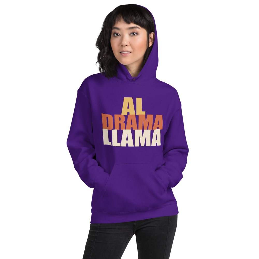 Al Drama Llama Stacked Hoodie Front