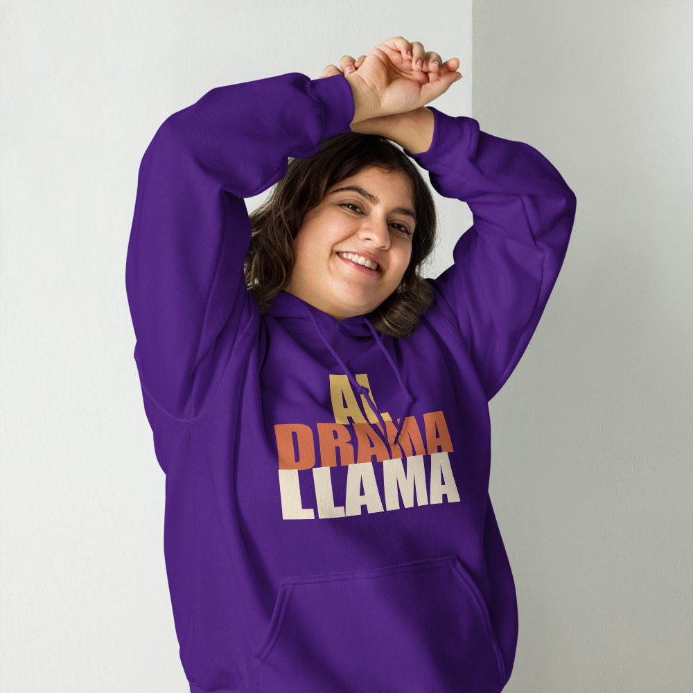 Al Drama Llama Stacked Hoodie Front