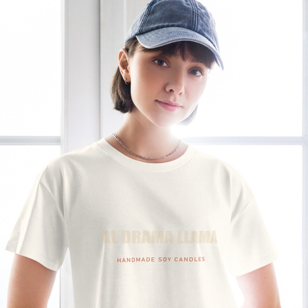 Al Drama Llama Wordmark Crop Top Front