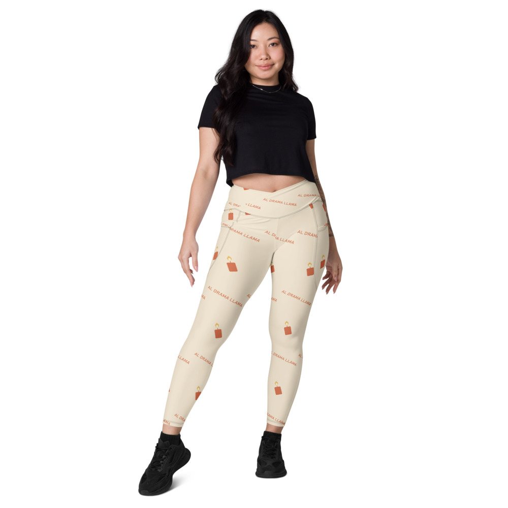 Al Drama Llama Candles Leggings Front