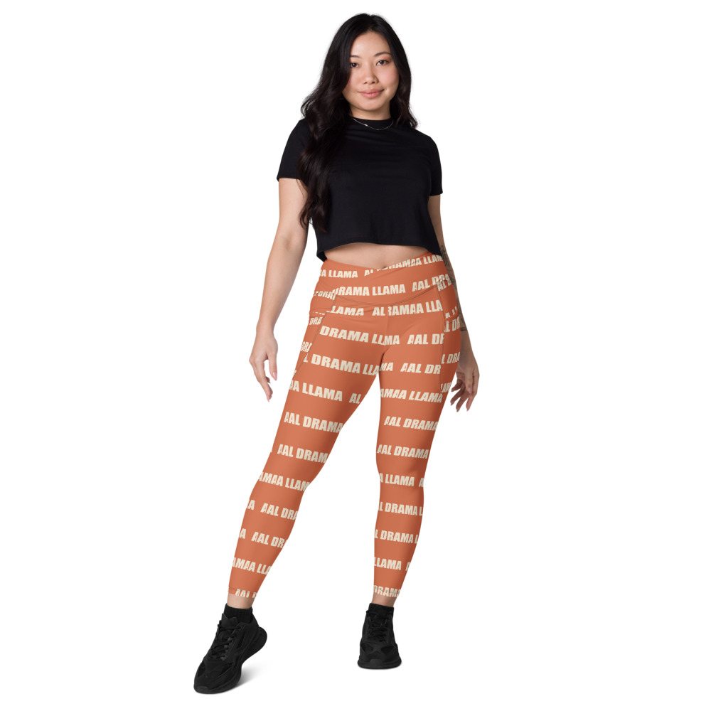 Al Drama Llama Wordmark Leggings Front
