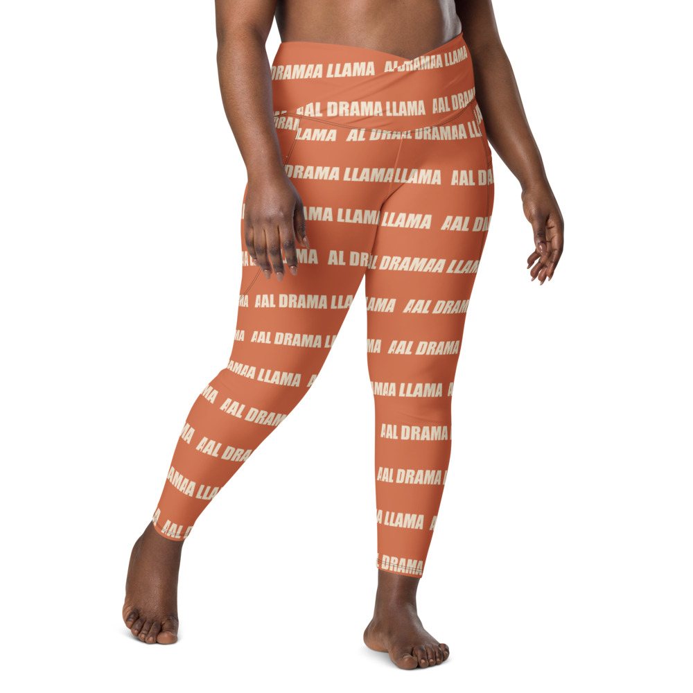 Al Drama Llama Wordmark Leggings Front