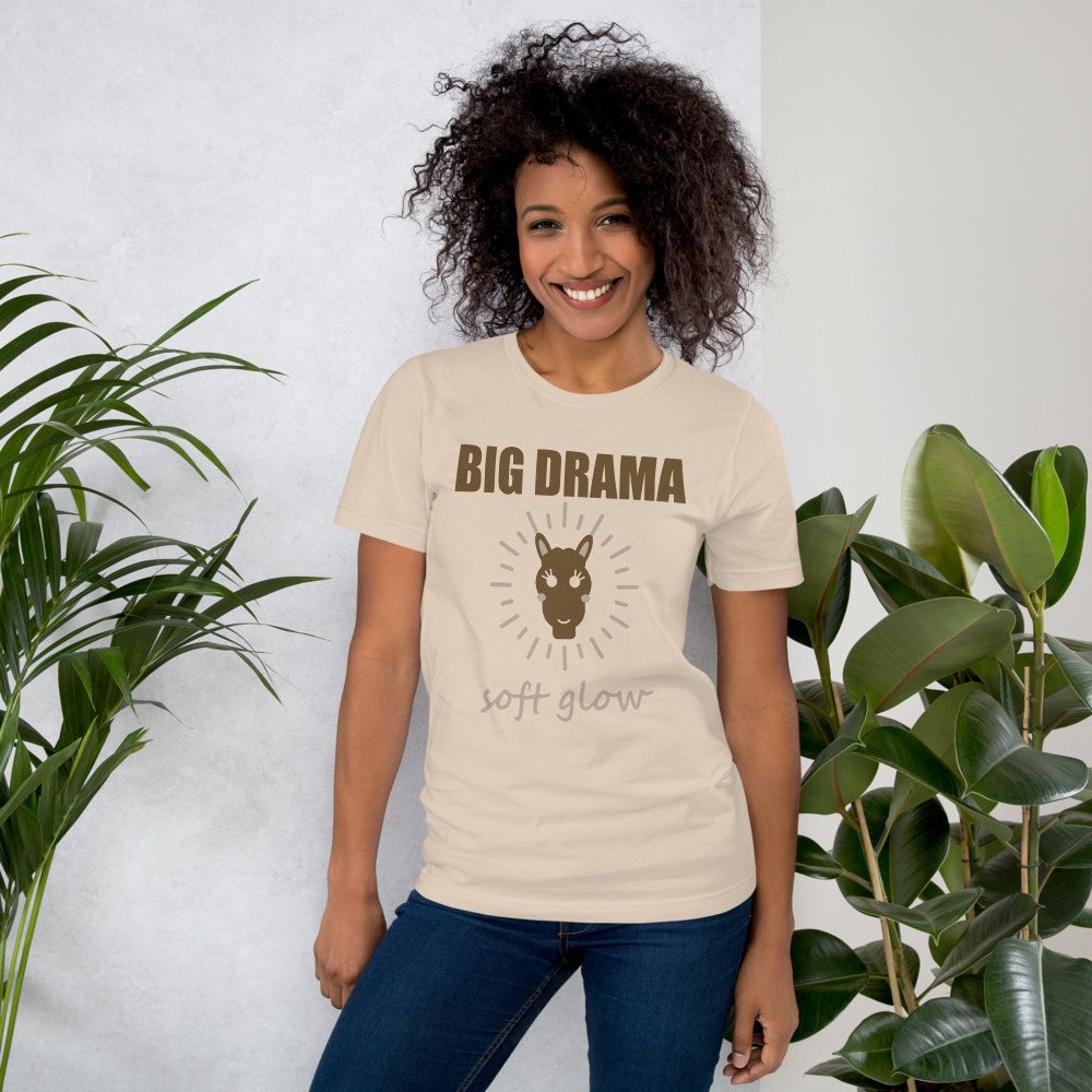 Al Drama Llama Big Drama, Soft Glow Drama Tee
