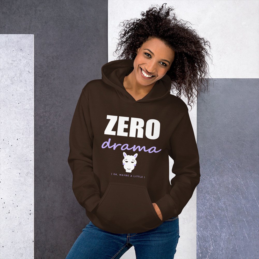 Al Drama Llama Zero Drama (ironic) Drama Hoodie