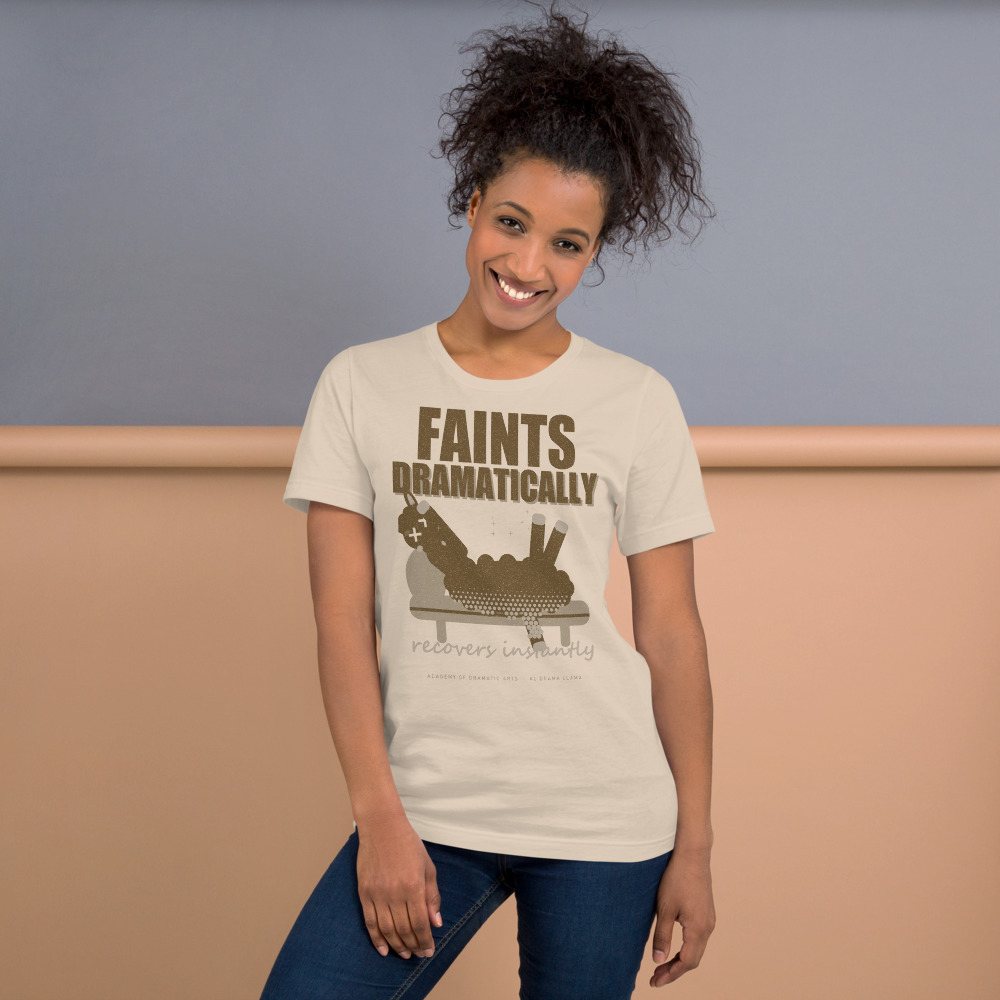 Al Drama Llama Faints Dramatically Recovers Instantly Llama Dept. Tee