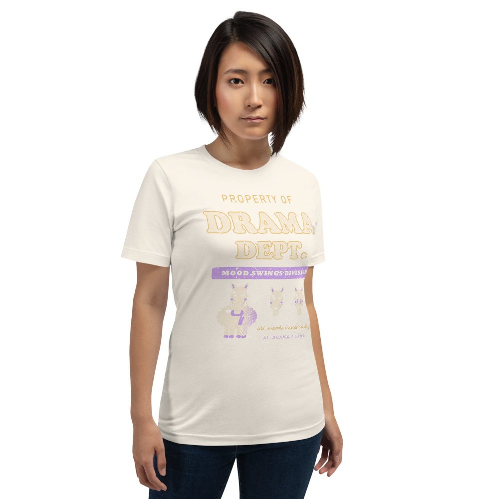 Al Drama Llama Property Of Drama Dept Llama Dept. Tee Front