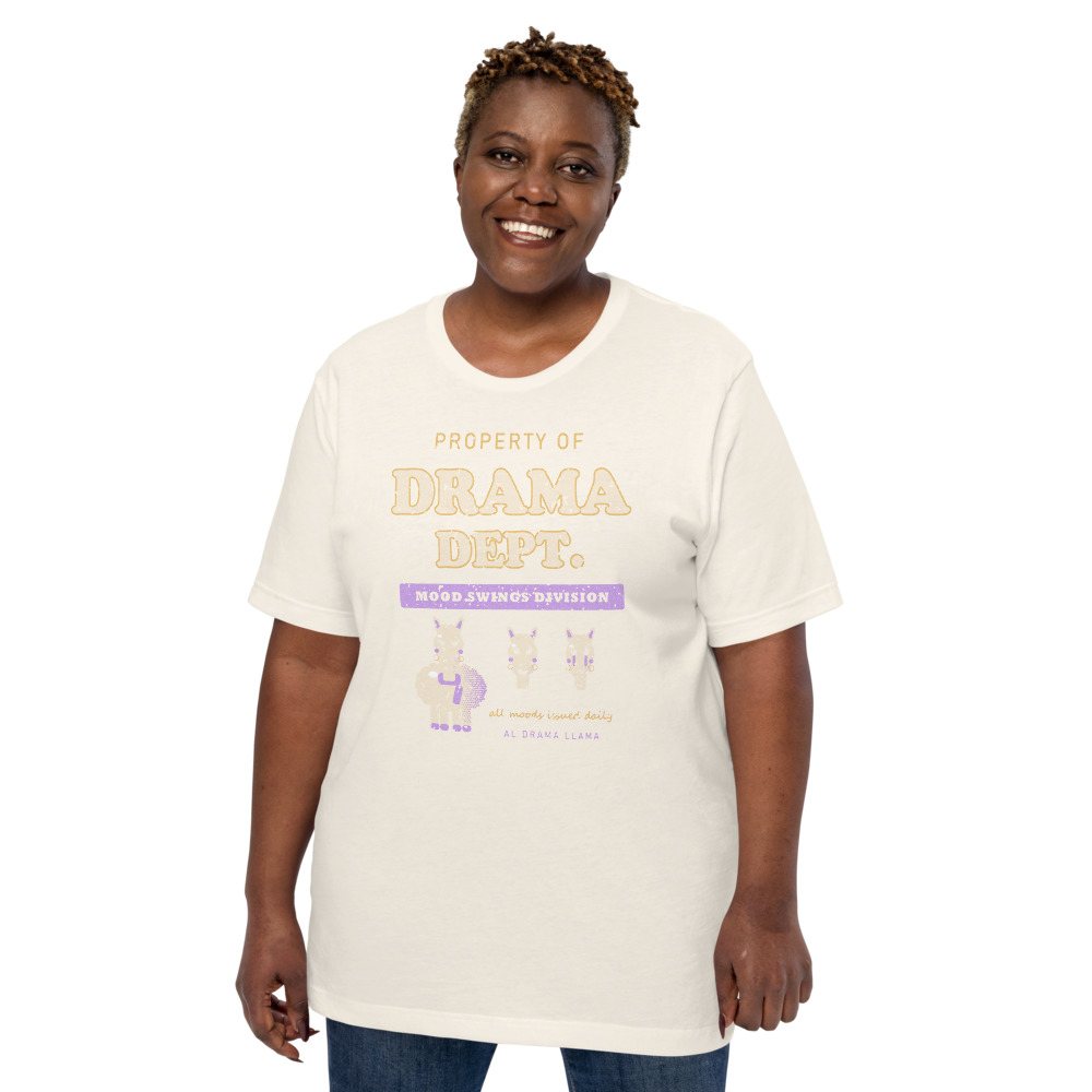 Al Drama Llama Property Of Drama Dept Llama Dept. Tee Front