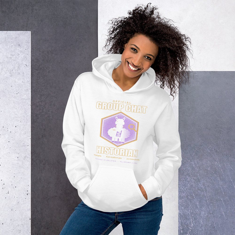 Al Drama Llama Group Chat Historian Patch Llama Dept. Hoodie