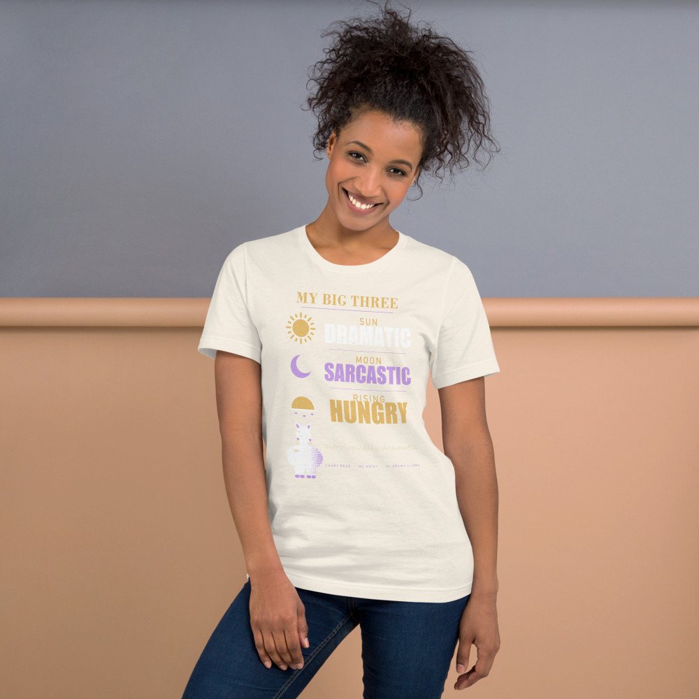 Al Drama Llama My Big Three Chart Llama Dept. Tee