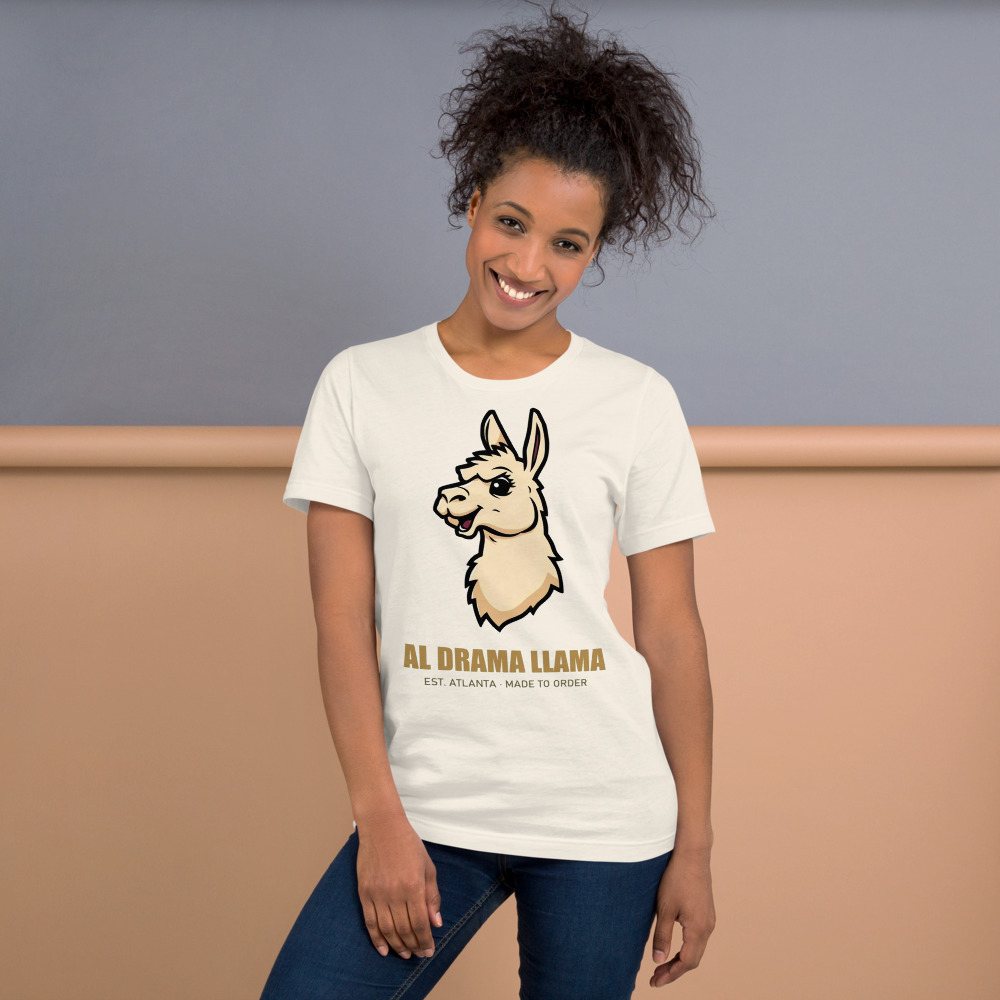 Al Drama Llama Real Logo Llama Dept. Tee