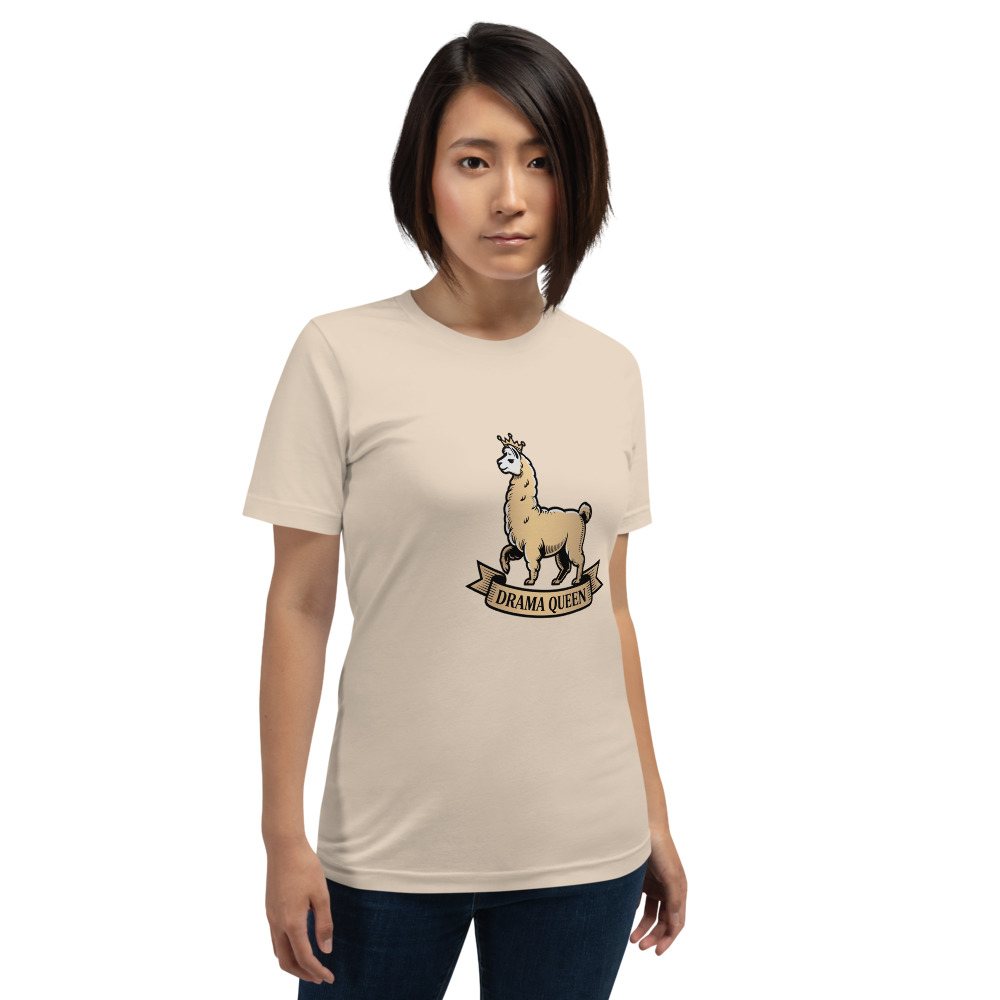 Al Drama Llama Heraldic Crest Tee Front