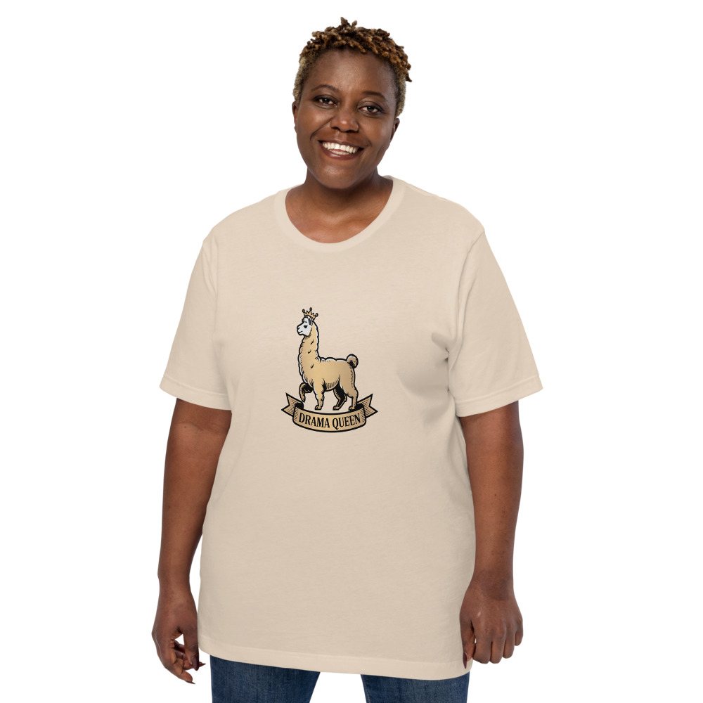 Al Drama Llama Heraldic Crest Tee Front