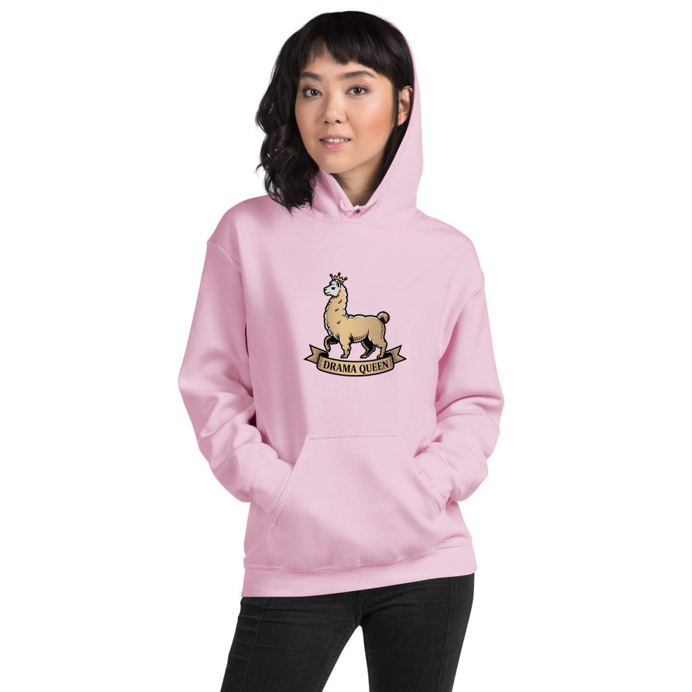 Al Drama Llama Heraldic Crest Hoodie Front