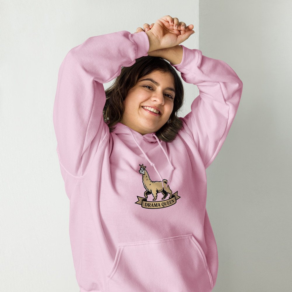 Al Drama Llama Heraldic Crest Hoodie Front
