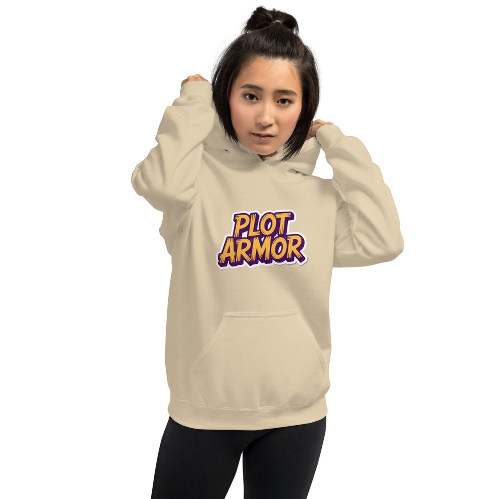 Al Drama Llama Plot Armor Hoodie Front