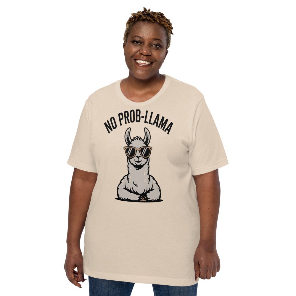 Al Drama Llama No Prob-Llama Tee Front