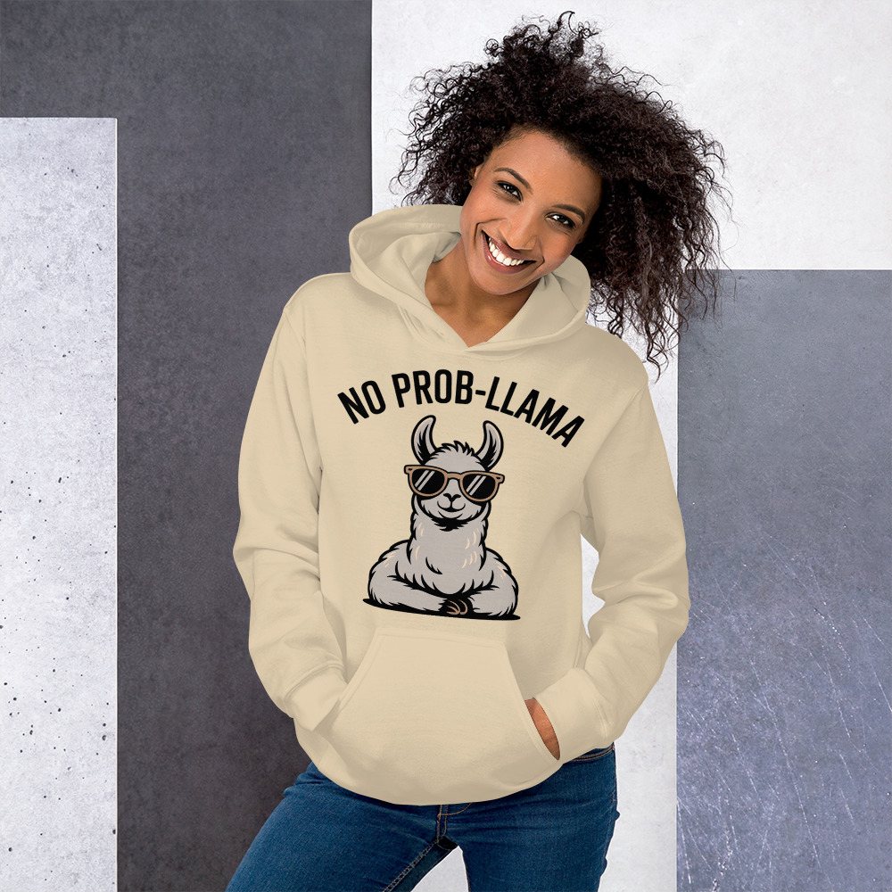 Al Drama Llama No Prob-Llama Hoodie