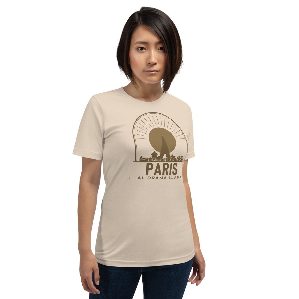 Al Drama Llama Paris Skyline Tee Front