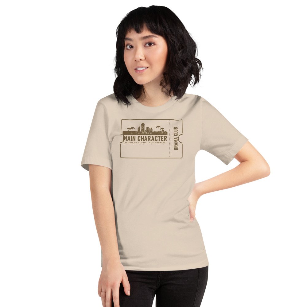 Al Drama Llama Main Character Ticket Tee Front