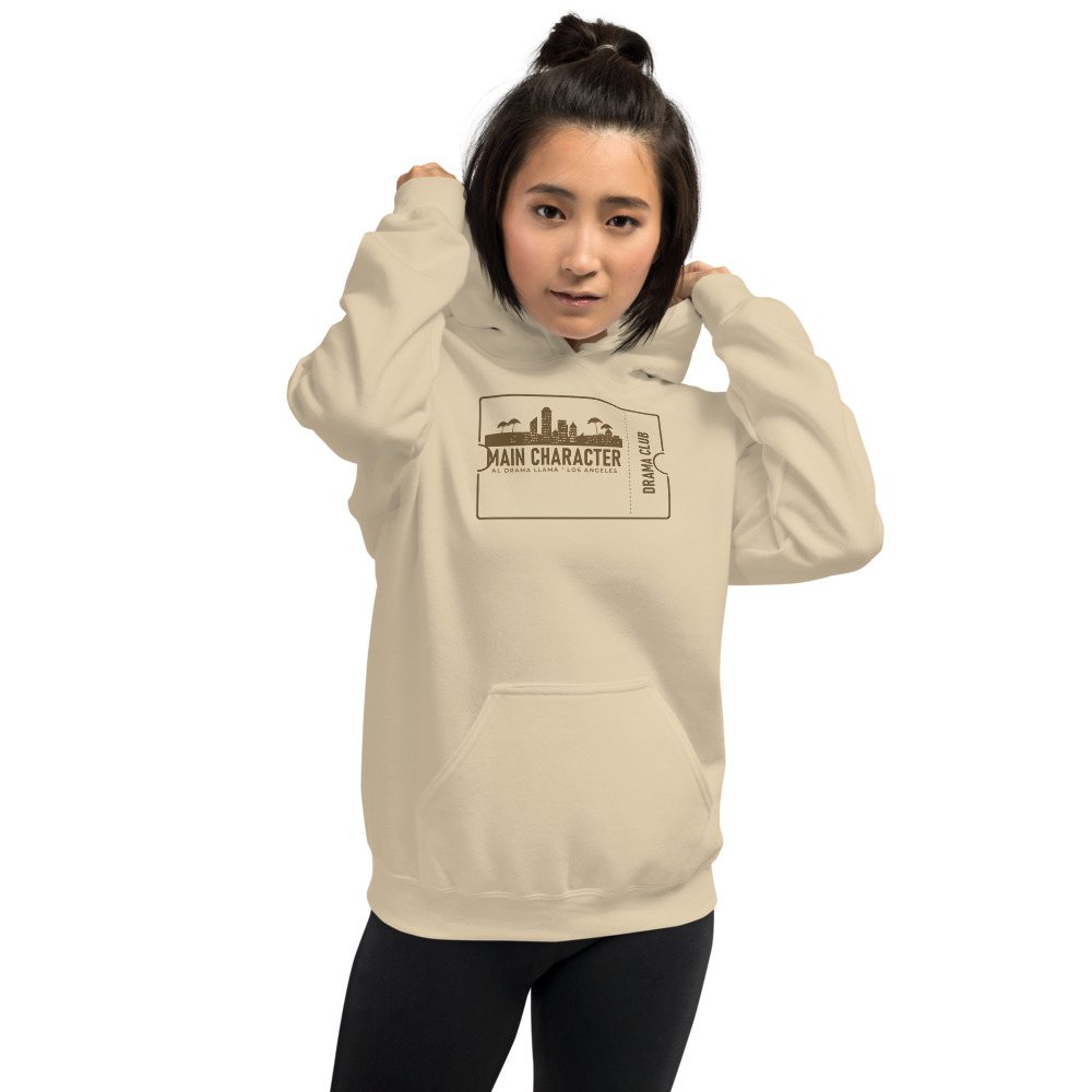Al Drama Llama Main Character Ticket Hoodie Front