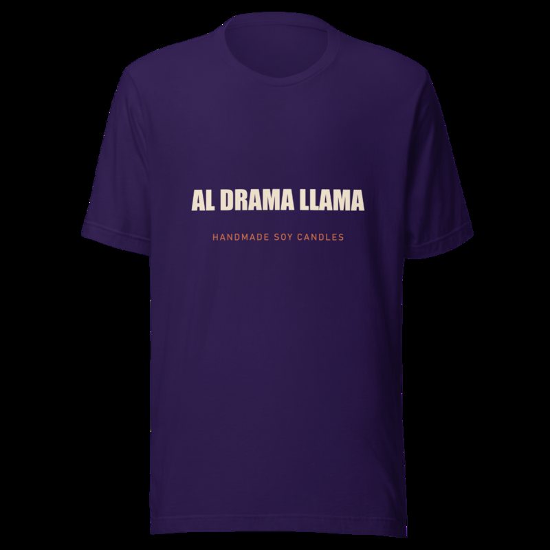 Al Drama Llama Wordmark Tee Team Purple