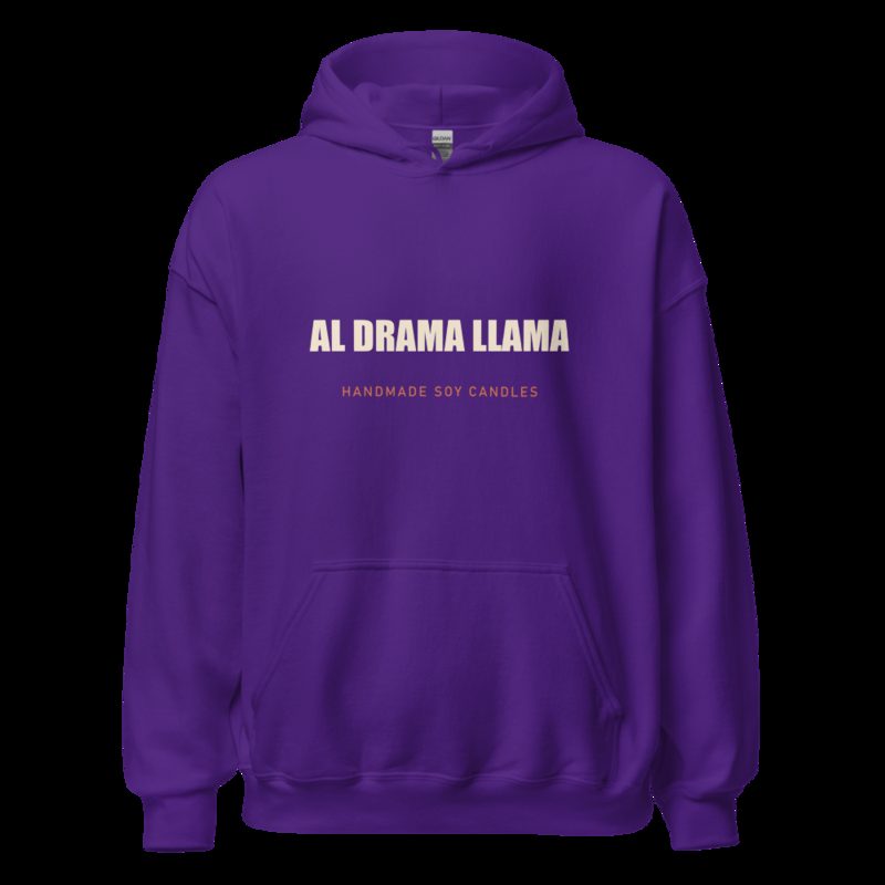 Al Drama Llama Wordmark Hoodie Purple