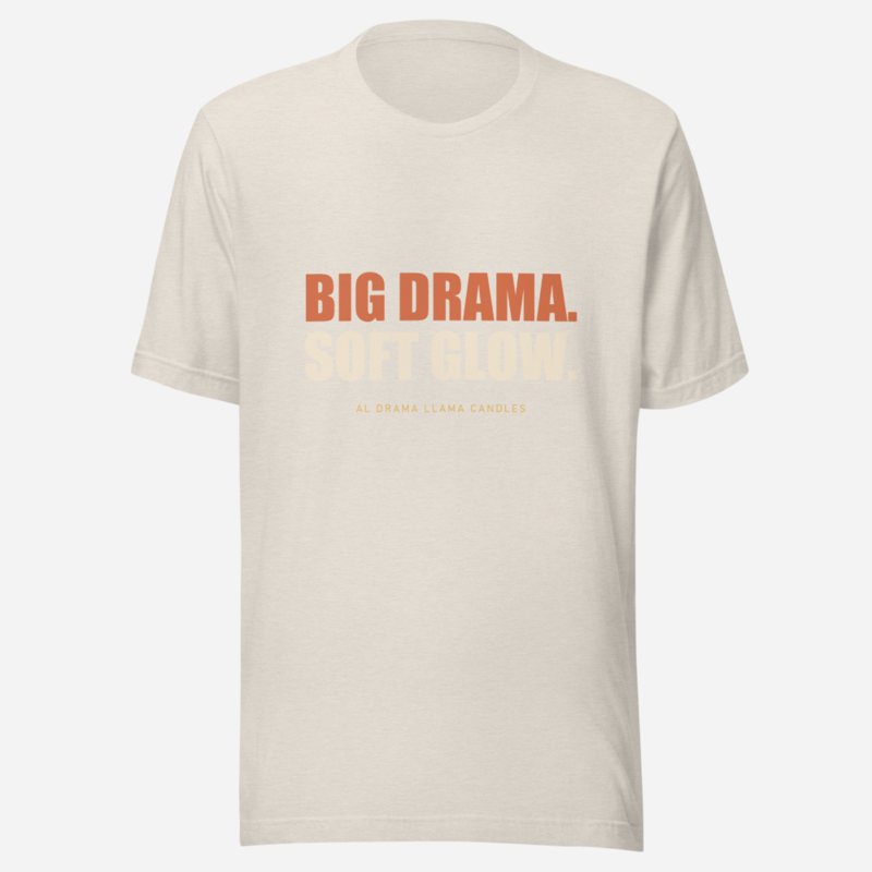 Al Drama Llama Big Drama Tee Heather Dust