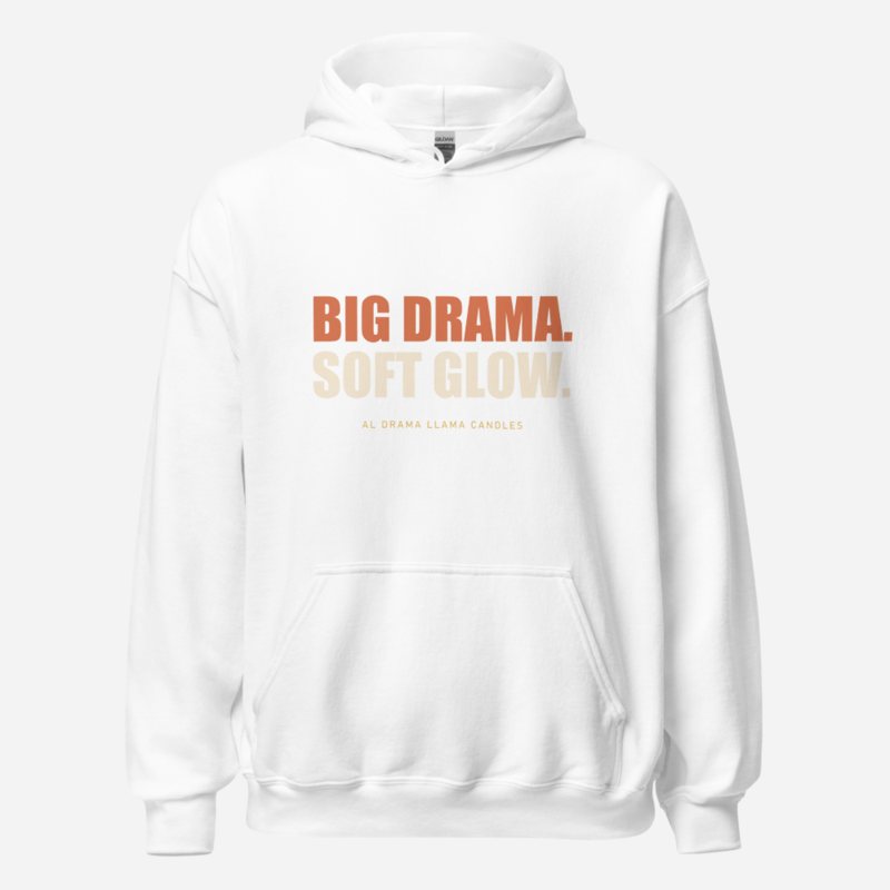 Al Drama Llama Big Drama Hoodie White