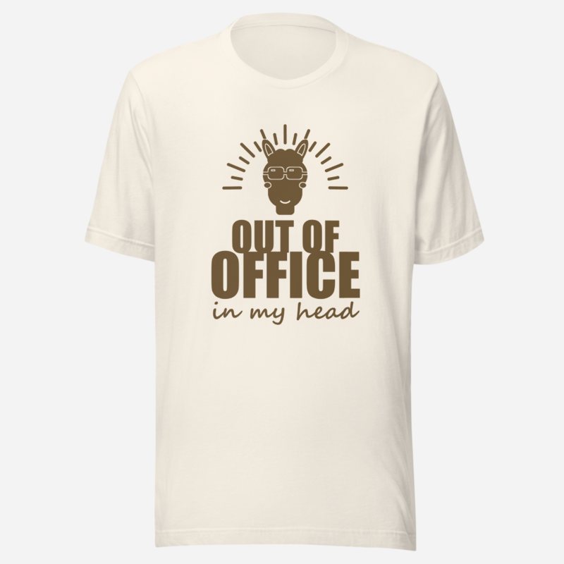 Al Drama Llama Out Of Office, In My Head Comic Relief Tee Vintage White