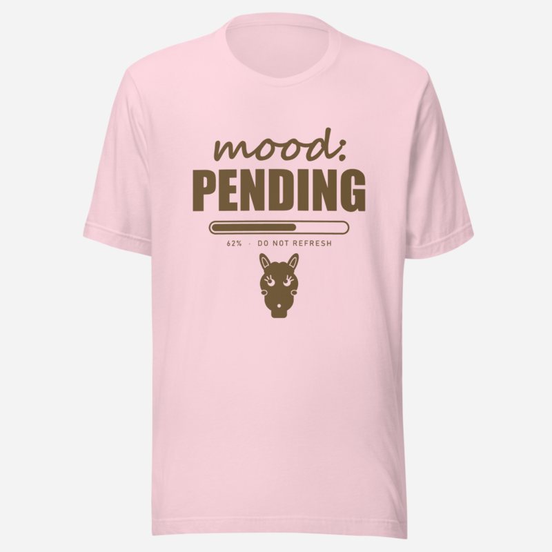 Al Drama Llama Mood: Pending Comic Relief Tee Soft Pink