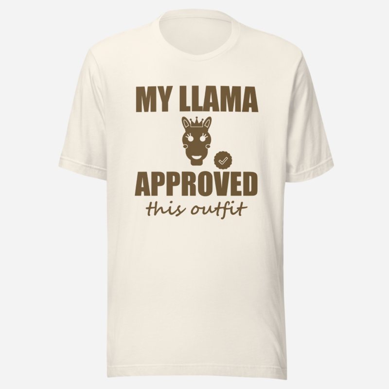 Al Drama Llama My Llama Approved This Outfit Comic Relief Tee Vintage White