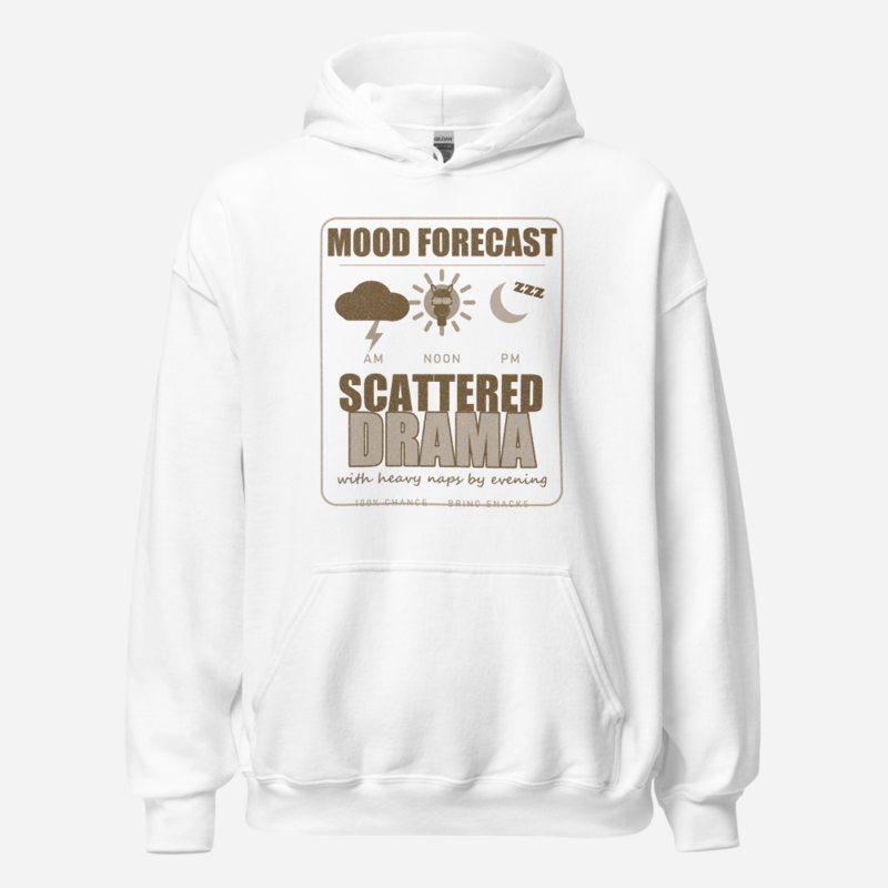 Al Drama Llama Mood Forecast Scattered Drama Llama Dept. Hoodie