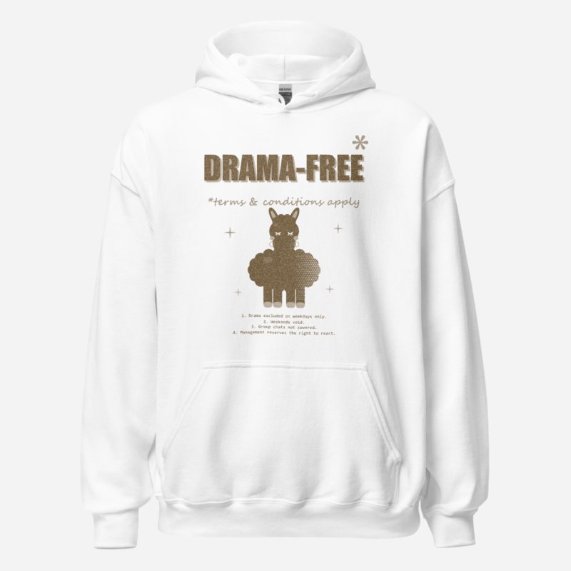 Al Drama Llama Drama-Free Terms Apply Llama Dept. Hoodie