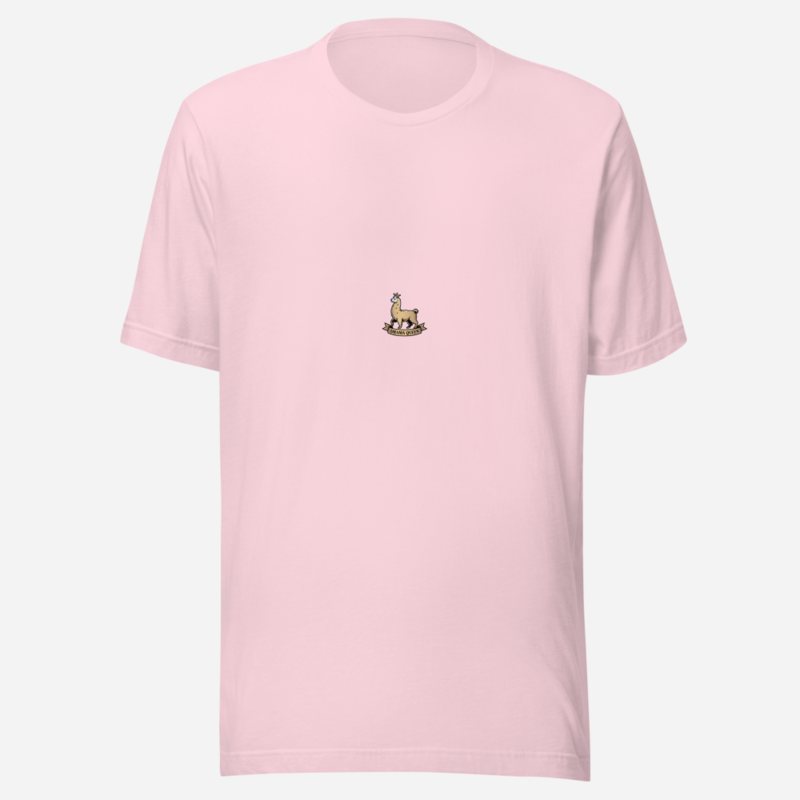 Al Drama Llama Heraldic Crest Tee Soft Pink
