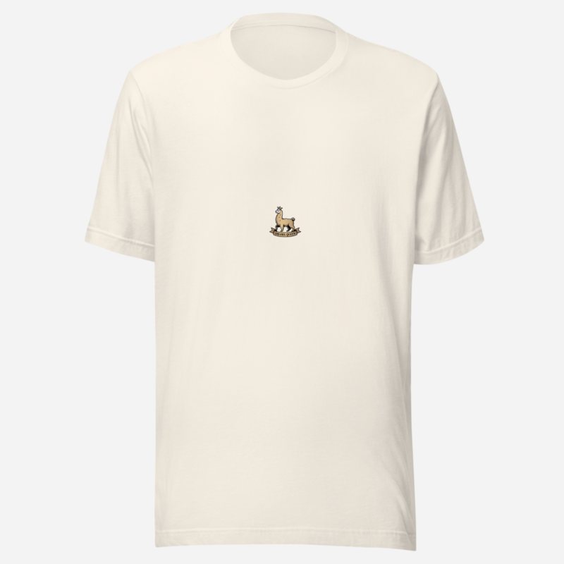 Al Drama Llama Heraldic Crest Tee Vintage White