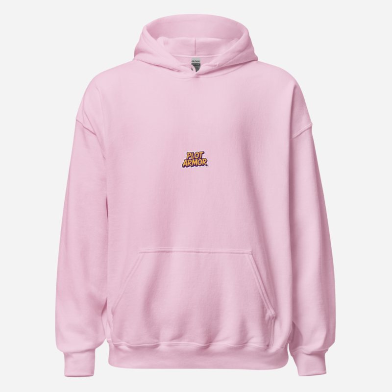 Al Drama Llama Plot Armor Hoodie Light Pink