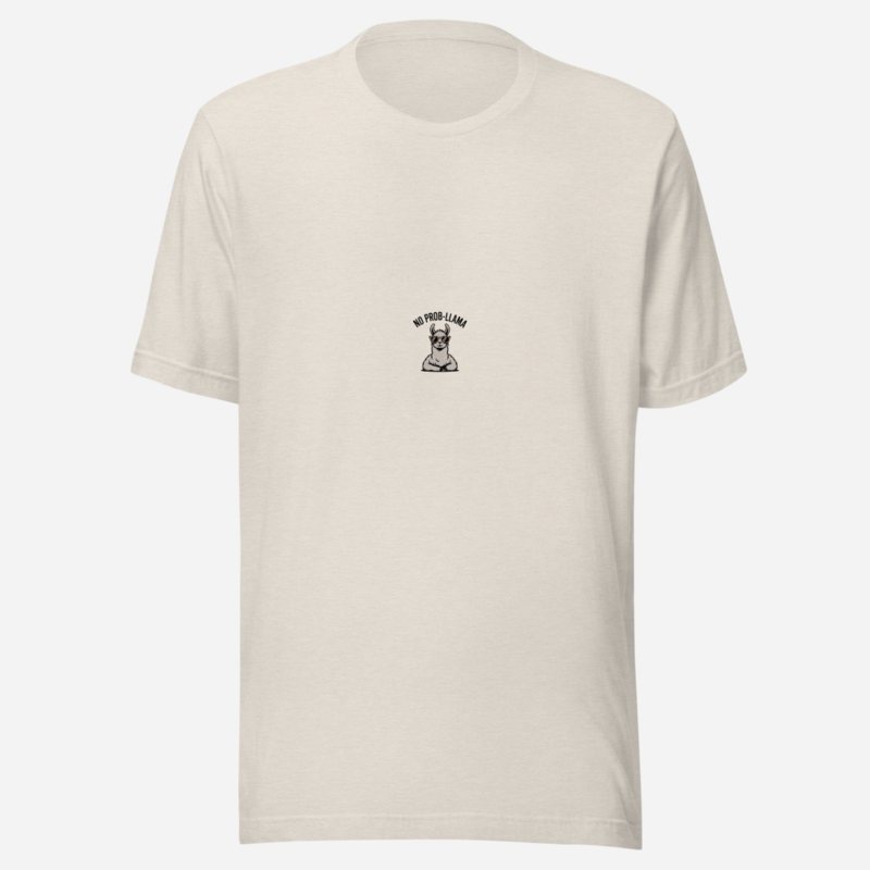 Al Drama Llama No Prob-Llama Tee Heather Dust