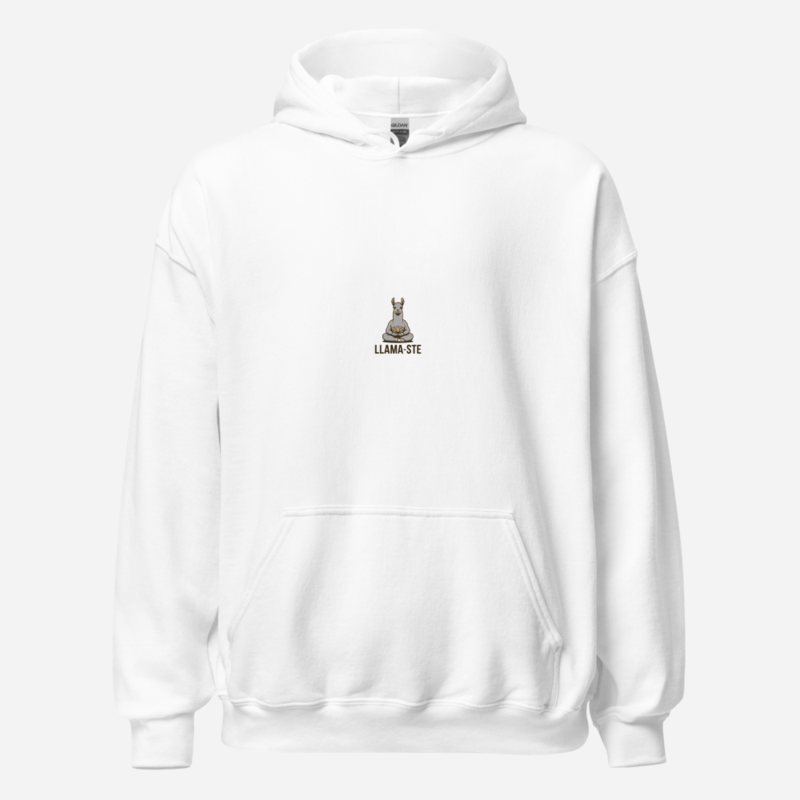 Al Drama Llama Llama-Ste Hoodie in White