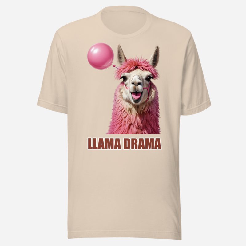 Al Drama Llama Llama Drama Bubblegum Tee