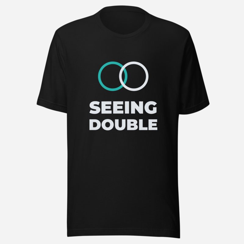 Actual Twin Seeing Double Tee